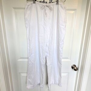 Valerie Stevens Linen Blend Straight Wide Leg Size‎ Large